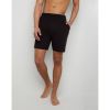 Hanes Essentials Men's Cotton Shorts With Pockets, 7.5" Black S