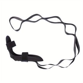 Fitness Resistance Belt; Ballet Yoga Pilates Gymnastics Dance Leg Trainer Stretch Strap For Women Lady Training (Color: BLACK)