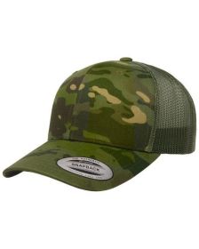 YP Classics® Retro Trucker Multicam® Snapback - MULTICAM - OS (Color: MULTICAM TROPIC, size: OS)