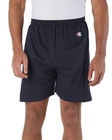 Adult Cotton Gym Short - BLACK - S (Color: Navy, size: M)