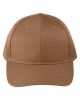 Adult Structured Twill 6-Panel Snapback Cap - BLACK - OS