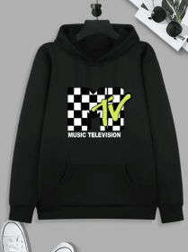 Hoodie (Color: BLACK, size: 2XL)