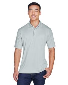 UltraClub 8405 Men's Cool & Dry Sport Polo (Color: Grey, size: M)