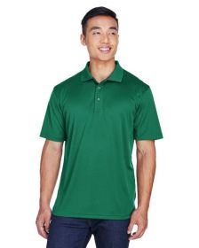 UltraClub 8405 Men's Cool & Dry Sport Polo (Color: Forest Green, size: XL)