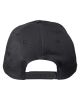 Adult Structured Twill 6-Panel Snapback Cap - BLACK - OS